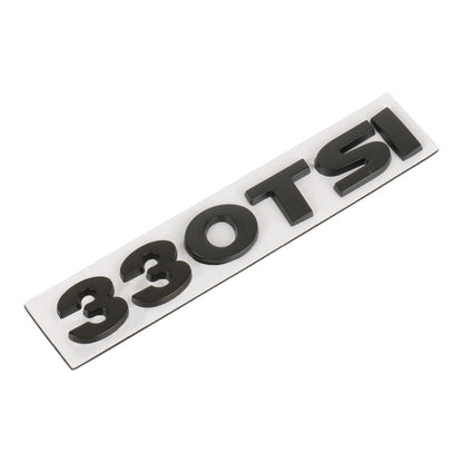 Car 330TSI Pattern 3D Metal Personalized Decorative Stickers, Size: 11.5x2.5x0.5cm (Black) - 3D Metal Sticker by buy2fix | Online Shopping UK | buy2fix