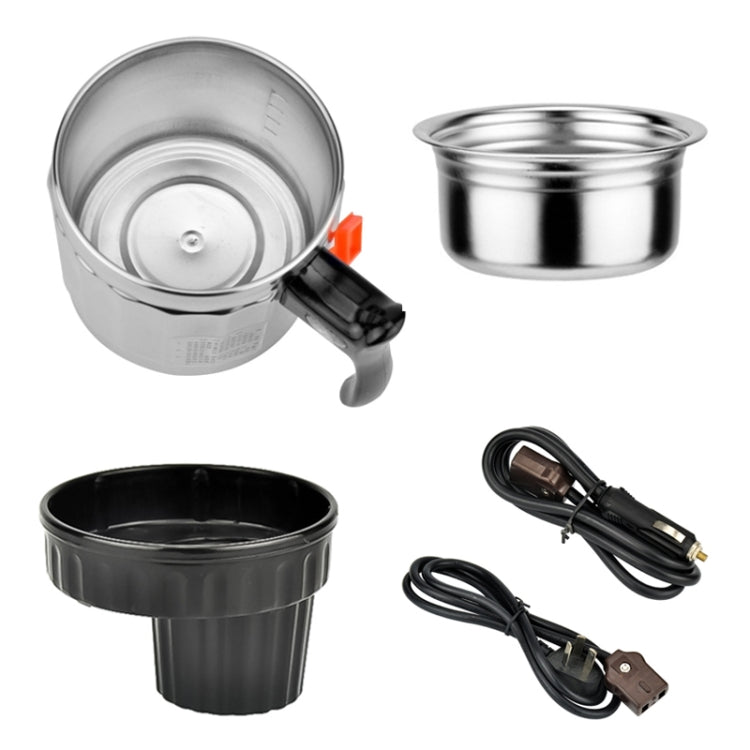 Universal DC 24V Stainless Steel Car Electric Kettle Heated Mug Heating Cup with Charger Cigarette Lighter for Car and Family, Capacity: 1000ML - Heating Cups by buy2fix | Online Shopping UK | buy2fix