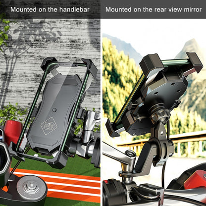 2 in 1 Motorcycle Wireless Charger + QC 3.0 USB Fast Charging Phone Holder - Holder by buy2fix | Online Shopping UK | buy2fix