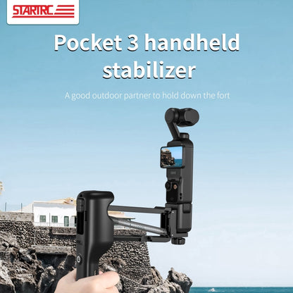 For DJI OSMO Pocket 2 STARTRC Shock Absorbing Step Reducer Carrying Case Storage Bag Box (Black) - Case & Bags by STARTRC | Online Shopping UK | buy2fix