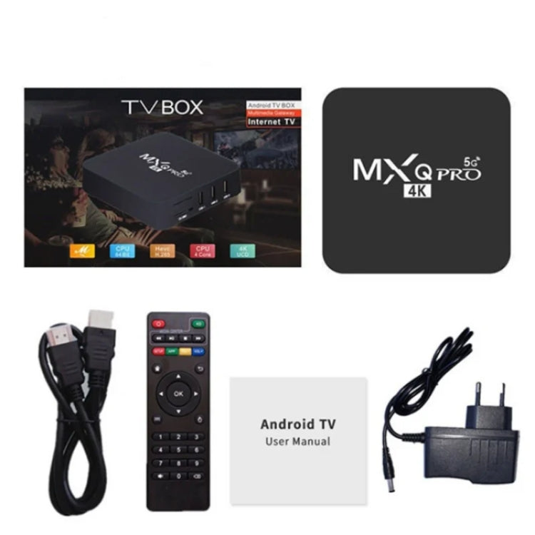 MXQ Pro 4K TV Box Rockchip RK3228A Quad Core CPU Android 7.1, 1GB+8GB wtih Remote Control, AU Plug - RK3228A by buy2fix | Online Shopping UK | buy2fix