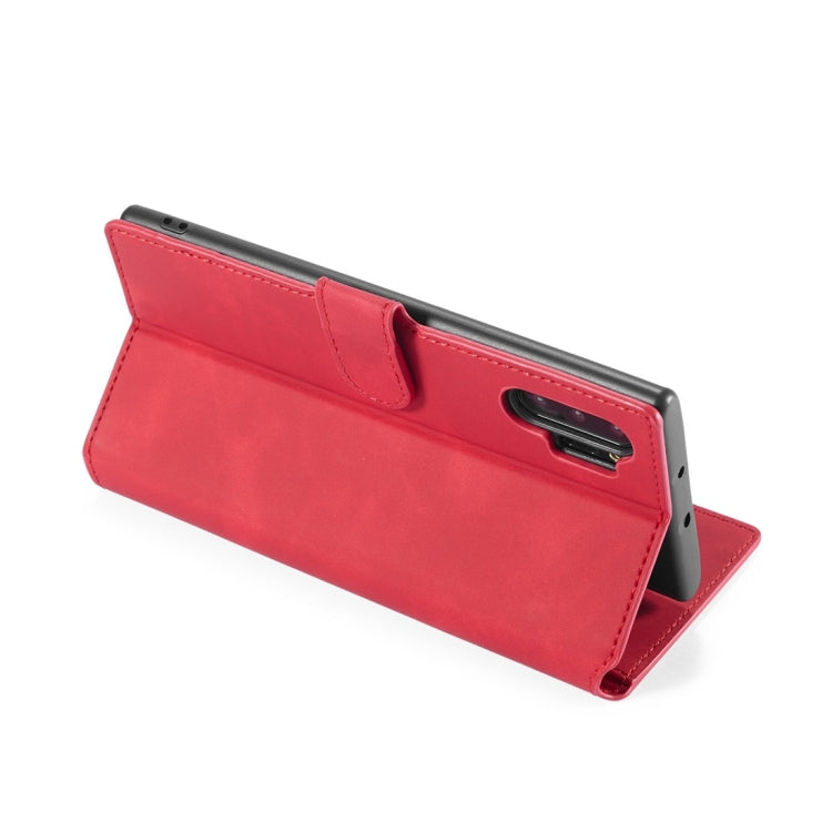 DG.MING Retro Oil Side Horizontal Flip Case with Holder & Card Slots & Wallet for Galaxy Note 10(Red) - Galaxy Phone Cases by DG.MING | Online Shopping UK | buy2fix