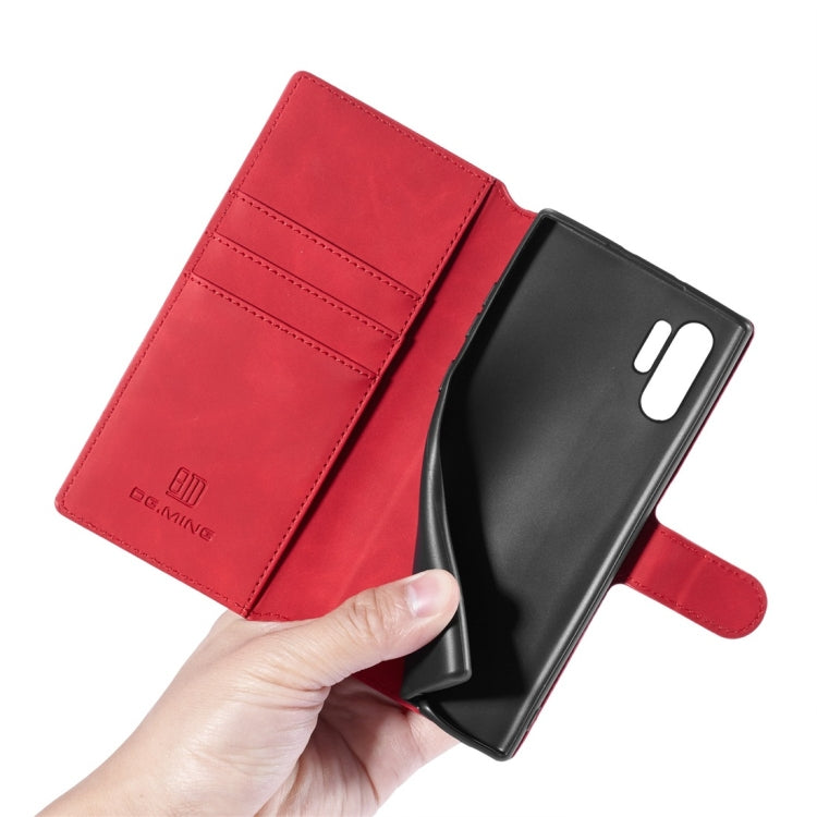 DG.MING Retro Oil Side Horizontal Flip Case with Holder & Card Slots & Wallet for Galaxy Note 10(Red) - Galaxy Phone Cases by DG.MING | Online Shopping UK | buy2fix