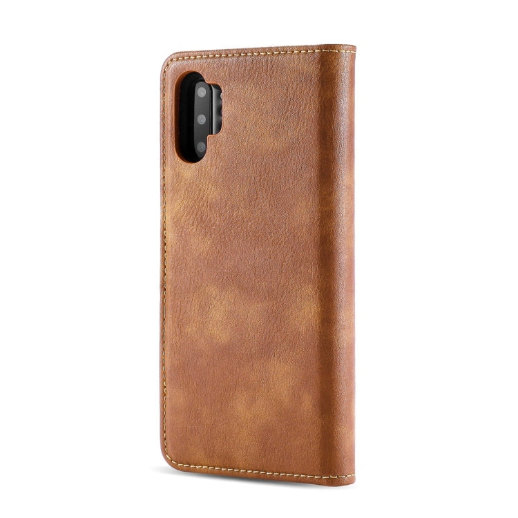 DG.MING Crazy Horse Texture Flip Detachable Magnetic Leather Case with Holder & Card Slots & Wallet for Samsung Galaxy Note 10+(Brown) - Galaxy Phone Cases by DG.MING | Online Shopping UK | buy2fix