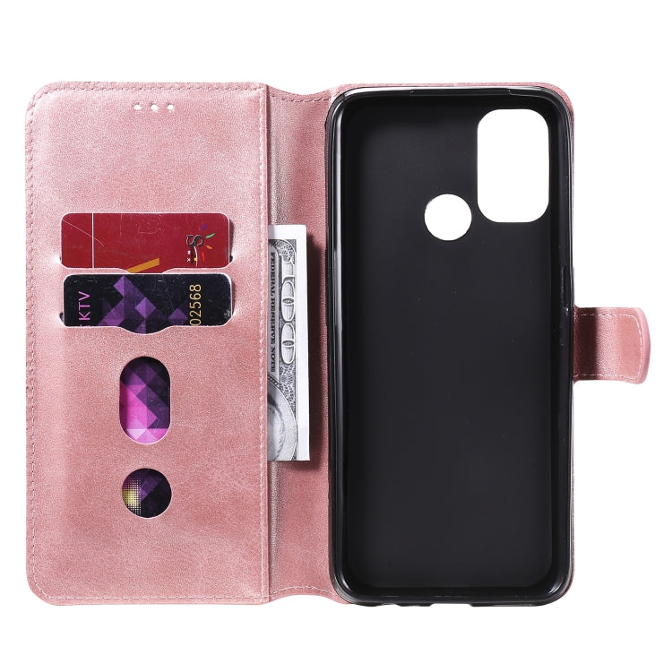 For OPPO A53 / A53S / A32 Classic Calf Texture PU + TPU Horizontal Flip Leather Case, with Holder & Card Slots & Wallet(Rose Gold) - OPPO Cases by buy2fix | Online Shopping UK | buy2fix