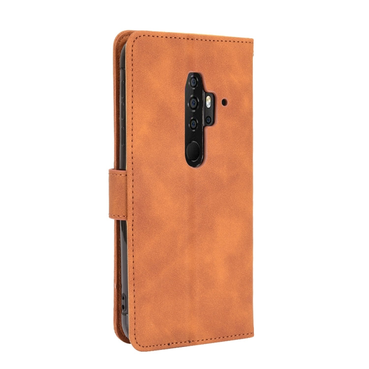 For Blackview BV6300 Pro Solid Color Skin Feel Magnetic Buckle Horizontal Flip Calf Texture PU Leather Case with Holder & Card Slots & Wallet(Brown) - More Brand by buy2fix | Online Shopping UK | buy2fix