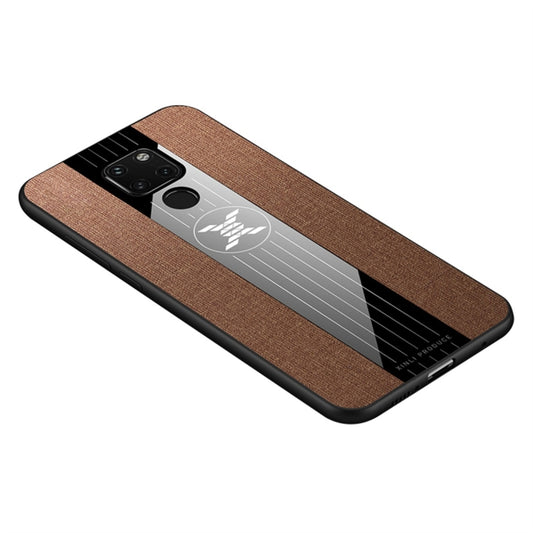 For Huawei Mate 20 XINLI Stitching Cloth Textue Shockproof TPU Protective Case(Brown) - Huawei Cases by XINLI | Online Shopping UK | buy2fix