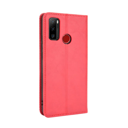 For Ulefone Note 10 Magnetic Buckle Retro Crazy Horse Texture Horizontal Flip Leather Case with Holder & Card Slots & Photo Frame(Red) - Ulefone Cases by buy2fix | Online Shopping UK | buy2fix