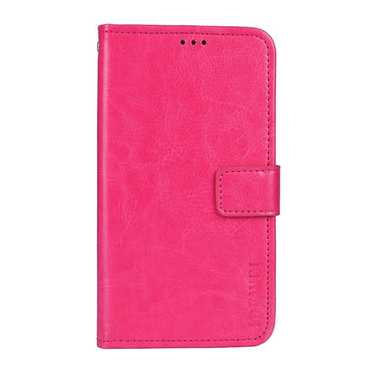 For Doogee X95 / X95 Pro idewei Crazy Horse Texture Horizontal Flip Leather Case with Holder & Card Slots & Wallet(Rose Red) - More Brand by idewei | Online Shopping UK | buy2fix
