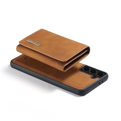 For Samsung Galaxy S21+ DG.MING M1 Series 3-Fold Multi Card Wallet  Back Cover Shockproof Case with Holder Function(Brown) - Galaxy Phone Cases by DG.MING | Online Shopping UK | buy2fix