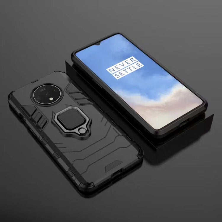For OnePlus 7T Shockproof PC + TPU Case with Magnetic Ring Holder(Black) - OnePlus Cases by buy2fix | Online Shopping UK | buy2fix