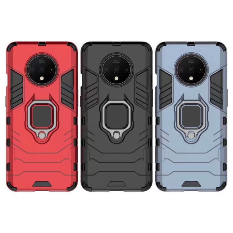 For OnePlus 7T Shockproof PC + TPU Case with Magnetic Ring Holder(Black) - OnePlus Cases by buy2fix | Online Shopping UK | buy2fix