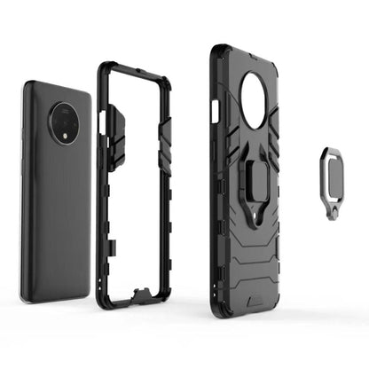 For OnePlus 7T Shockproof PC + TPU Case with Magnetic Ring Holder(Navy) - OnePlus Cases by buy2fix | Online Shopping UK | buy2fix
