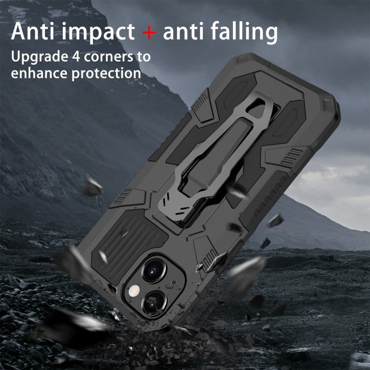 For iPhone 13 Machine Armor Warrior Shockproof PC + TPU Protective Case(Black) - iPhone 13 Cases by buy2fix | Online Shopping UK | buy2fix