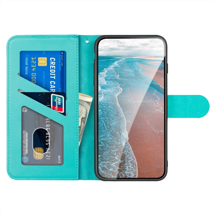 For Xiaomi Redmi 9A Sika Deer Embossing Pattern Horizontal Flip PU Leather Case with Holder & Card Slot & Wallet & Photo Frame(Green) - Xiaomi Cases by buy2fix | Online Shopping UK | buy2fix