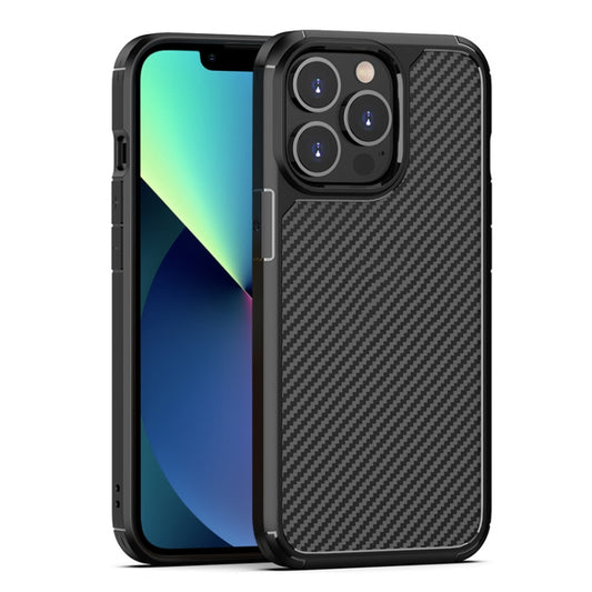 For iPhone 13 mini Pioneer Carbon Fiber Texture Shockproof TPU + PC Case (Black) - iPhone 13 mini Cases by buy2fix | Online Shopping UK | buy2fix