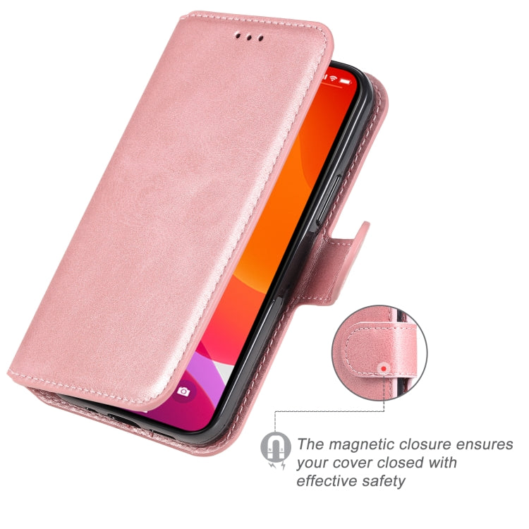 For iPhone 13 mini Classic Calf Texture PU + TPU Horizontal Flip Leather Case with Holder & Card Slots & Wallet (Rose Gold) - iPhone 13 mini Cases by buy2fix | Online Shopping UK | buy2fix