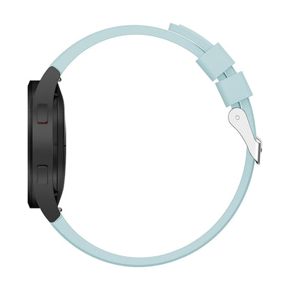 For Samsung Galaxy Watch4 44mm Silicone Watch Band(Light Blue) - Watch Bands by buy2fix | Online Shopping UK | buy2fix