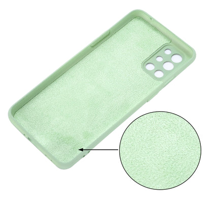 Pure Color Liquid Silicone Shockproof Full Coverage Case For OnePlus 9R(Green) - OnePlus Cases by buy2fix | Online Shopping UK | buy2fix