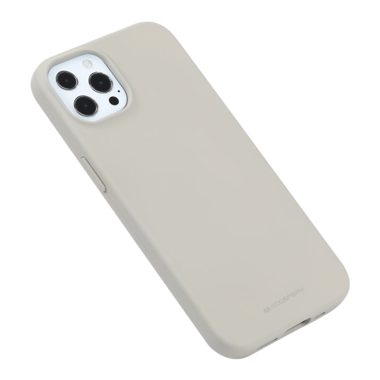 For iPhone 13 Pro Max GOOSPERY SOFT FEELING Liquid TPU Shockproof Soft Case (Stone Grey) - iPhone 13 Pro Max Cases by GOOSPERY | Online Shopping UK | buy2fix
