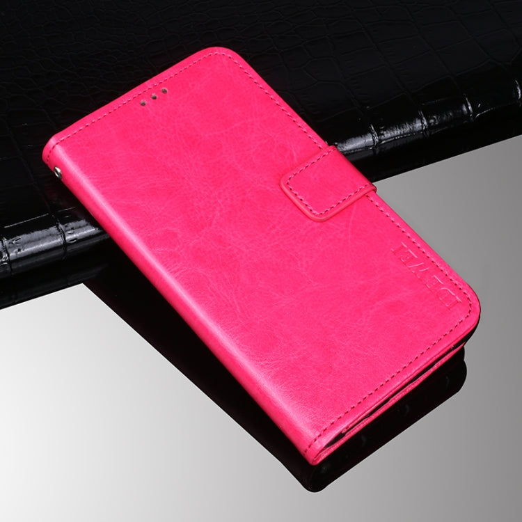 idewei Crazy Horse Texture Horizontal Flip Leather Case with Holder & Card Slots & Wallet For OPPO Realme GT Master(Rose Red) - Realme Cases by idewei | Online Shopping UK | buy2fix