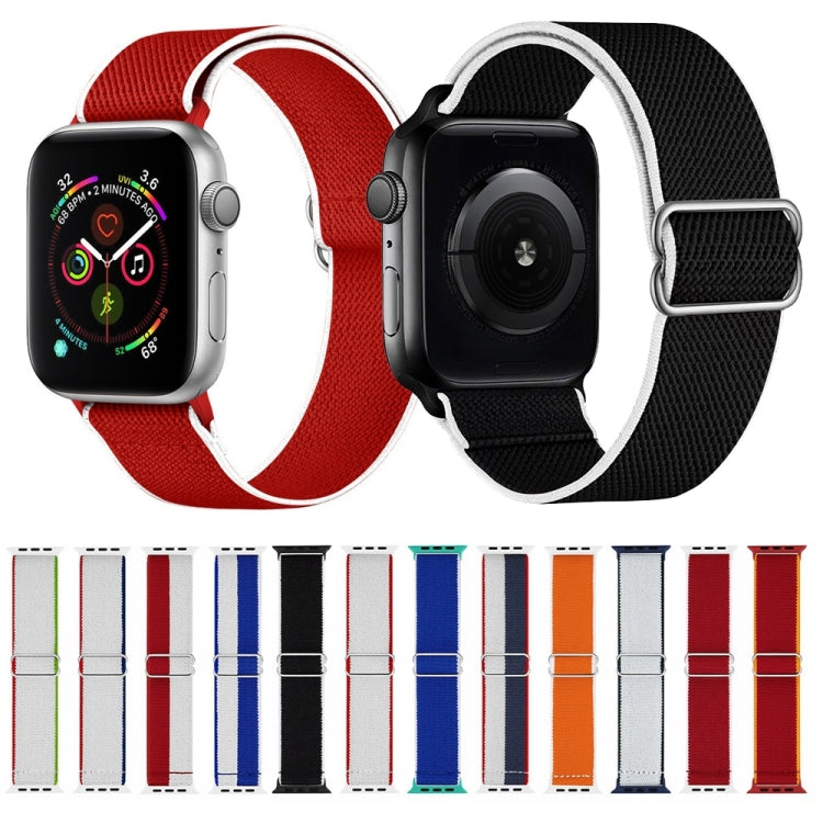 High Elastic Nylon Watch Band For Apple Watch Ultra 49mm&Watch Ultra 2 49mm / Series 9&8&7 45mm / SE 3&SE 2&6&SE&5&4 44mm / 3&2&1 42mm(Italy) - Watch Bands by buy2fix | Online Shopping UK | buy2fix