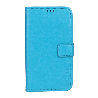 idewei Crazy Horse Texture Horizontal Flip Leather Case with Holder & Card Slots & Wallet For Motorola Edge 20 Pro(Sky Blue) - Motorola Cases by idewei | Online Shopping UK | buy2fix