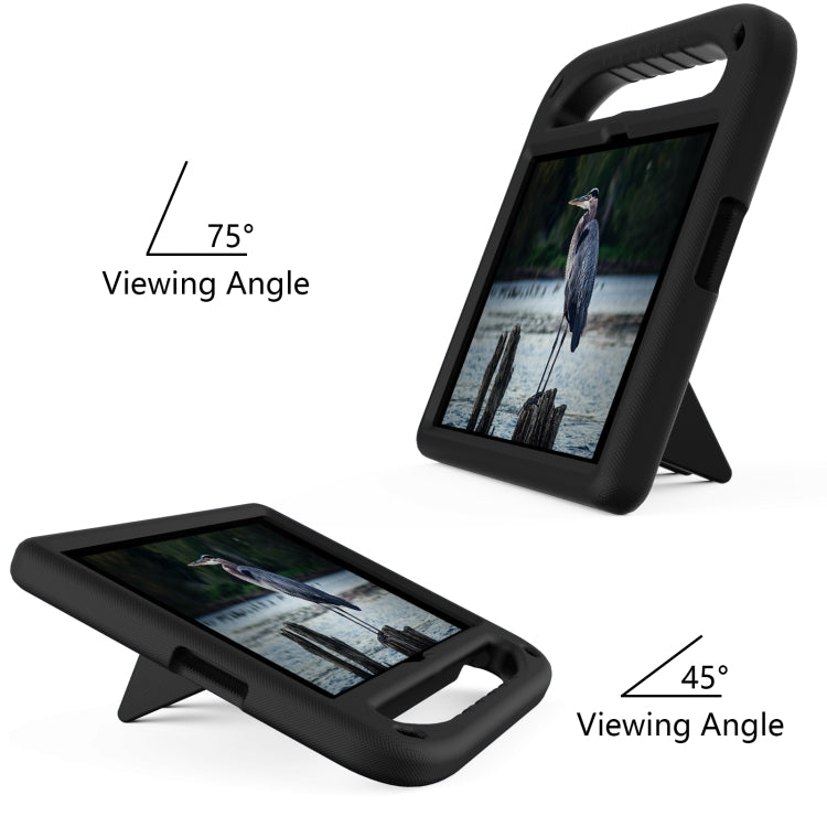 For Huawei Enjoy Tablet 2 / MatePad T10 / T10s Portable Handle EVA Shockproof Anti Falling Protective Case with Triangle Holder(Black) - Huawei by buy2fix | Online Shopping UK | buy2fix
