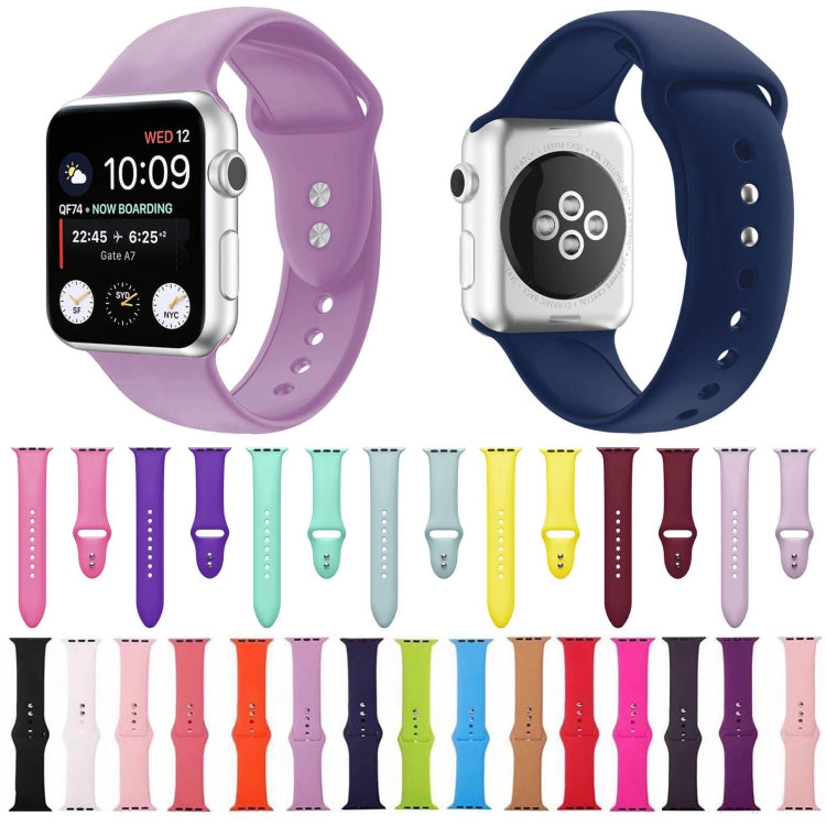 Double Nail Silicone Strap Watch Band For Apple Watch Ultra 49mm&Watch Ultra 2 49mm / Series 9&8&7 45mm / SE 3&SE 2&6&SE&5&4 44mm / 3&2&1 42mm(Lavender) - Watch Bands by buy2fix | Online Shopping UK | buy2fix