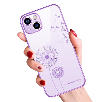 For iPhone 13 Pro Electroplating Diamond Dandelion Pattern TPU Shockproof Protective Case (Silver) - iPhone 13 Pro Cases by buy2fix | Online Shopping UK | buy2fix