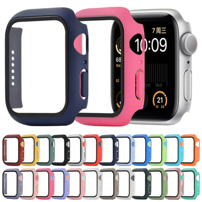 Shockproof PC+Tempered Glass Protective Case with Packed Carton For Apple Watch Series 6 & SE & 5 & 4 44mm(Lavender) - Watch Cases by buy2fix | Online Shopping UK | buy2fix