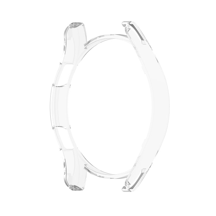 For Samsung Galaxy Watch4 44mm Half Coverage Hollowed PC Protective Case(Transparent White) - Watch Cases by buy2fix | Online Shopping UK | buy2fix