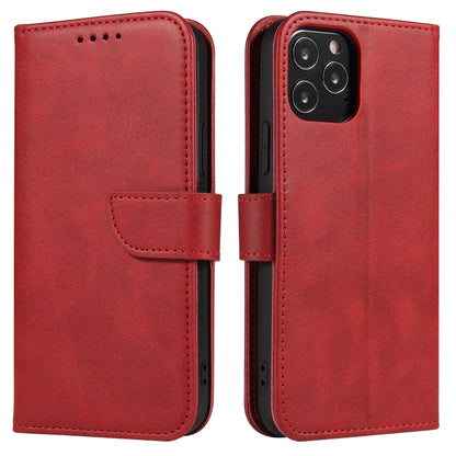 For iPhone 13 Pro Calf Texture Buckle Horizontal Flip Leather Case with Holder & Card Slots & Wallet (Red) - iPhone 13 Pro Cases by buy2fix | Online Shopping UK | buy2fix