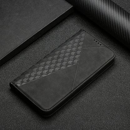 For iPhone 11 Pro Max Diamond Pattern Splicing Skin Feel Magnetic Horizontal Flip Leather Case with Card Slots & Holder & Wallet (Black) - iPhone 11 Pro Max Cases by buy2fix | Online Shopping UK | buy2fix