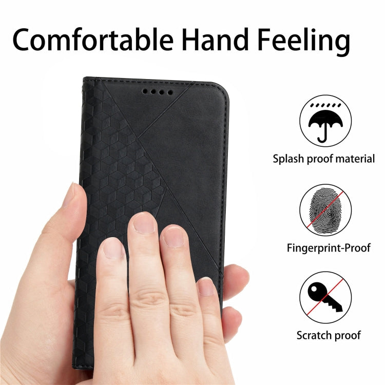 For iPhone 11 Pro Max Diamond Pattern Splicing Skin Feel Magnetic Horizontal Flip Leather Case with Card Slots & Holder & Wallet (Black) - iPhone 11 Pro Max Cases by buy2fix | Online Shopping UK | buy2fix