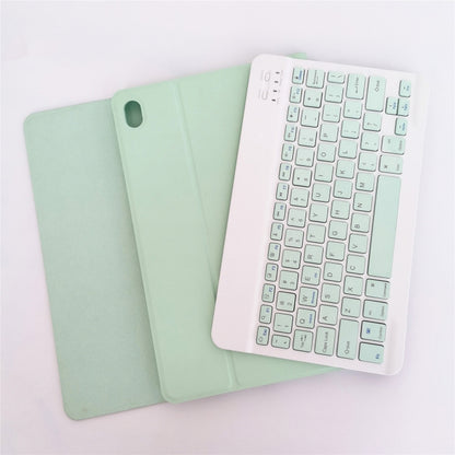 For Lenovo Pad Tab P11 11 inch TB-J606F LX110 Solid Color Detachable Square Keycap Bluetooth Keyboard Leather Tablet Case with Stand(Green) - Lenovo Keyboard by buy2fix | Online Shopping UK | buy2fix