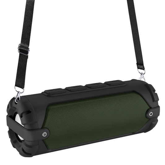 New Rixing NR-6013 Bluetooth 5.0 Portable Outdoor Wireless Bluetooth Speaker with Shoulder Strap(Green) - Desktop Speaker by NewRixing | Online Shopping UK | buy2fix