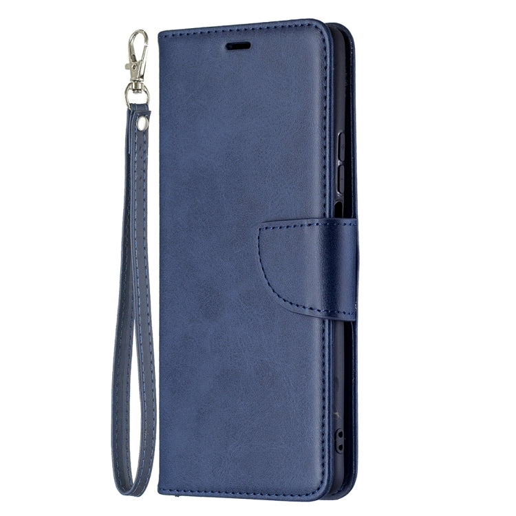 For Xiaomi Mi 11T Retro Lambskin Texture Pure Color Horizontal Flip PU Leather Case with Holder & Card Slots & Wallet & Lanyard(Blue) - Xiaomi Cases by buy2fix | Online Shopping UK | buy2fix