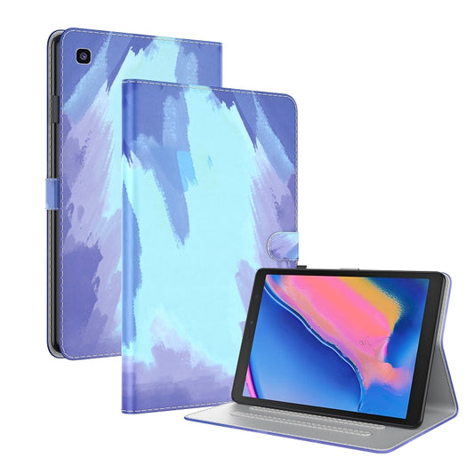 For Samsung Galaxy Tab A 8.0 2019 T290 / T295 / T297 Voltage Watercolor Pattern Skin Feel Magnetic Horizontal Flip PU Leather Case with Holder & Card Slots & Photo Frame(Winter Snow) - Other Galaxy Tab PC by buy2fix | Online Shopping UK | buy2fix