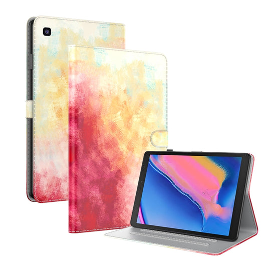 For Samsung Galaxy Tab A 8.0 2019 T290 / T295 / T297 Voltage Watercolor Pattern Skin Feel Magnetic Horizontal Flip PU Leather Case with Holder & Card Slots & Photo Frame(Spring Cherry) - Other Galaxy Tab PC by buy2fix | Online Shopping UK | buy2fix