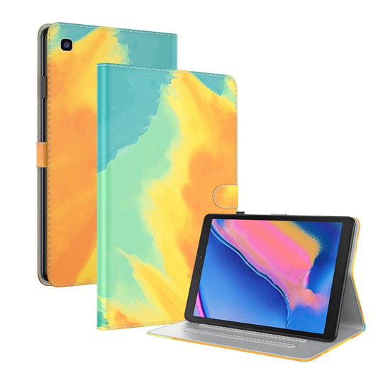 For Samsung Galaxy Tab A 8.0 2019 T290 / T295 / T297 Voltage Watercolor Pattern Skin Feel Magnetic Horizontal Flip PU Leather Case with Holder & Card Slots & Photo Frame(Autumn Leaves) - Other Galaxy Tab PC by buy2fix | Online Shopping UK | buy2fix