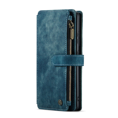 For Samsung Galaxy S20+ 5G CaseMe-C30 PU + TPU Multifunctional Horizontal Flip Leather Case with Holder & Card Slot & Wallet & Zipper Pocket(Blue) - Galaxy Phone Cases by CaseMe | Online Shopping UK | buy2fix