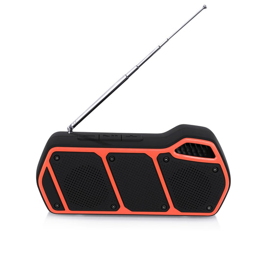 NewRixing NR-5011fm Outdoor Portable Bluetooth Speakerr, Support Hands-free Call / TF Card / FM / U Disk(Orange) - Desktop Speaker by NewRixing | Online Shopping UK | buy2fix