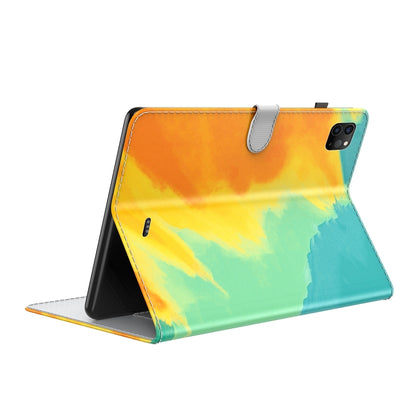For iPad Pro 12.9 2022 / 2021 / 2020 Watercolor Pattern Skin Feel Magnetic Horizontal Flip PU Leather Tablet Case with Holder & Card Slots & Photo Frame & Sleep / Wake-up Function(Autumn Leaves) - iPad Pro 12.9 (2022/2021) Cases by buy2fix | Online Shopping UK | buy2fix