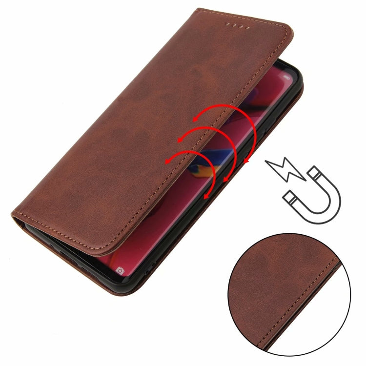 For LG Q7 Calf Texture Magnetic Horizontal Flip Leather Case with Holder & Card Slots & Wallet(Brown) - LG by buy2fix | Online Shopping UK | buy2fix