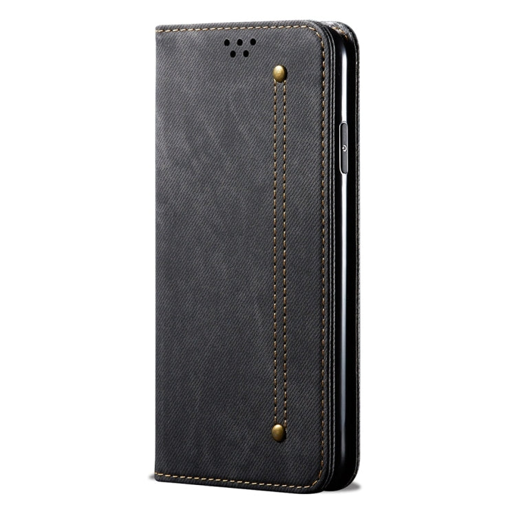 For Xiaomi Redmi 8 Denim Texture Casual Style Horizontal Flip Leather Case with Holder & Card Slots & Wallet(Black) - Xiaomi Cases by buy2fix | Online Shopping UK | buy2fix