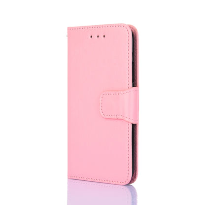 For iPhone XR Crystal Texture Horizontal Flip Leather Case with Holder & Card Slots & Wallet(Pink) - More iPhone Cases by buy2fix | Online Shopping UK | buy2fix