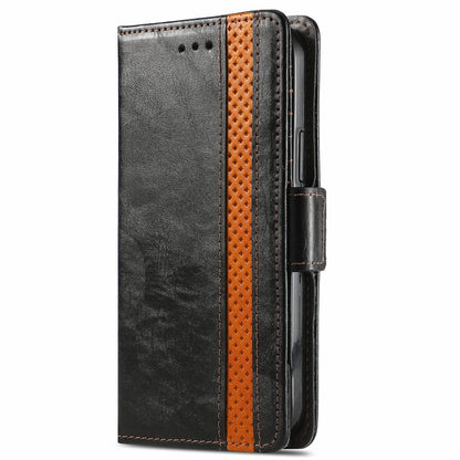 For Blackview A100 CaseNeo Business Splicing Dual Magnetic Buckle Horizontal Flip PU Leather Case with Holder & Card Slots & Wallet(Black) - More Brand by buy2fix | Online Shopping UK | buy2fix