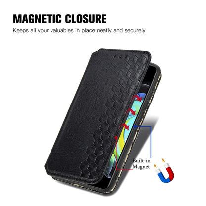 For Motorola Edge 20 Cubic Grid Pressed Horizontal Flip Magnetic PU Leather Case with Holder & Card Slots & Wallet(Black) - Motorola Cases by buy2fix | Online Shopping UK | buy2fix