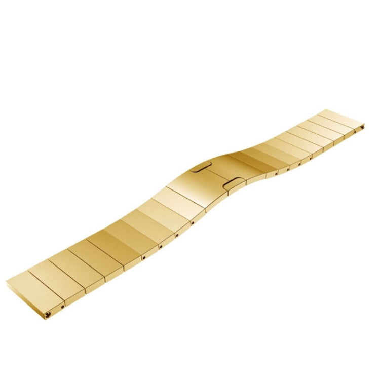 22mm For Huawei GT Runner Watch One-bead Steel Original Buckle Watch Band(Gold) - Watch Bands by buy2fix | Online Shopping UK | buy2fix